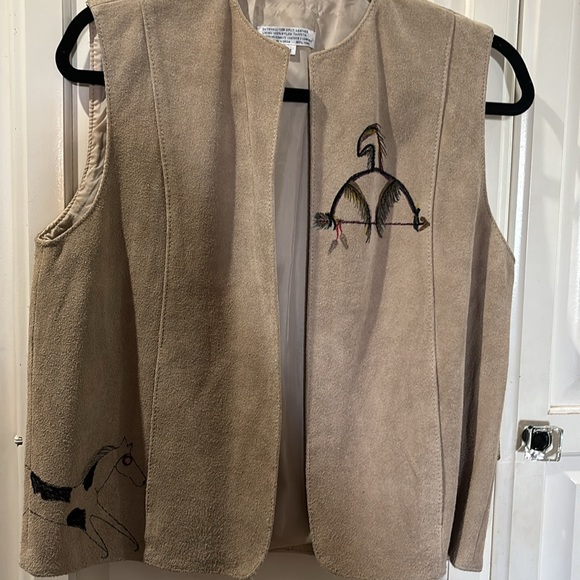 OOAK Custom suede vest M - Picture 3 of 7